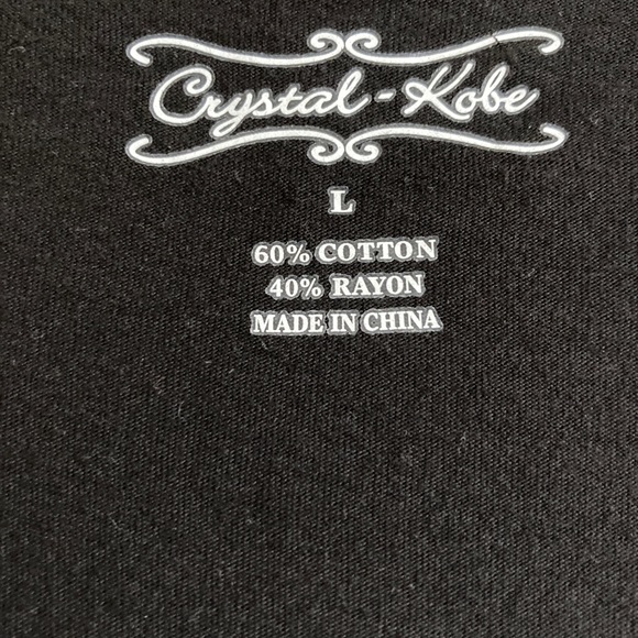 🌼Black Top: Size Large - Crystal-Kobe🌼 - Picture 4 of 4